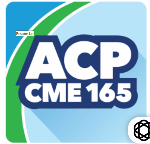 ACP CME 165 2025 $65.00