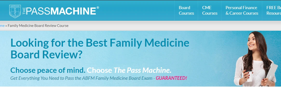 Courses The PassMachine Family Medicine Board Review 2024 (v12.1) Videos +Qbank