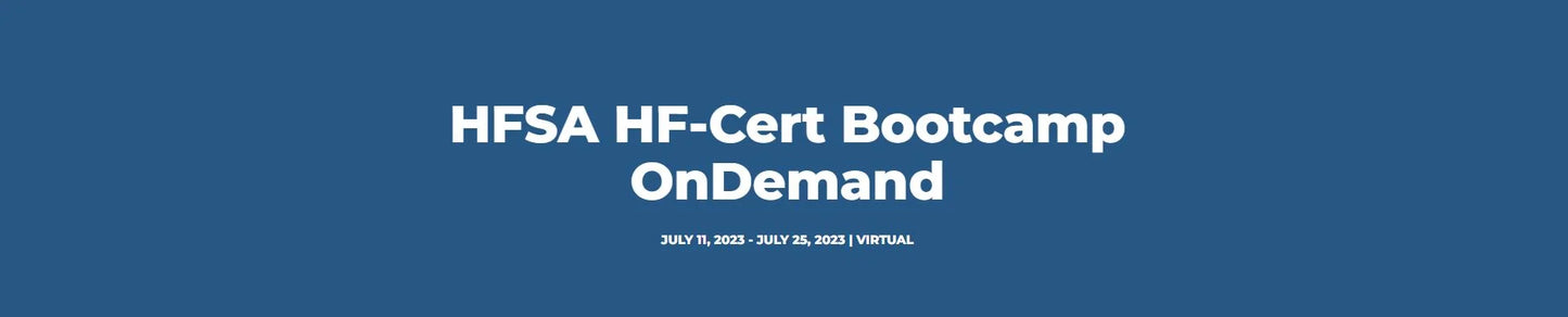 HFSA HF-Cert Bootcamp 2023 (Videos with subtitles + Slides)