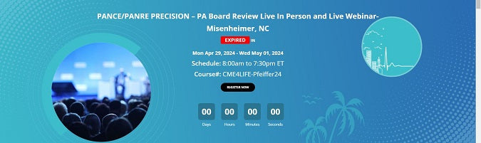 PANCE/PANRE PRECISION – PA Board Review Live Webinar – Misenheimer April 2024 (Videos + Audios + Slides) $130.00