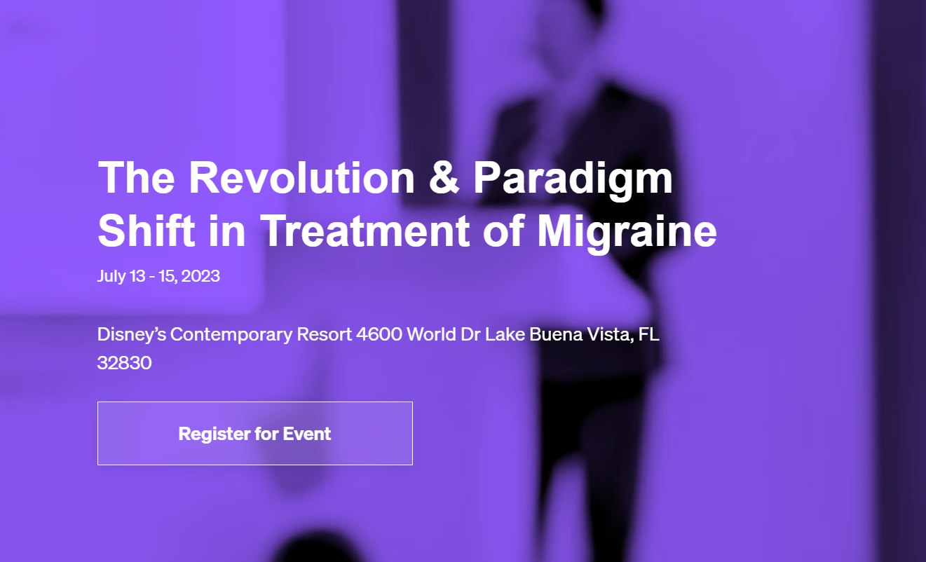 Diamond Education Foundation The Revolution & Paradigm Shift in Treatment of Migraine 2023